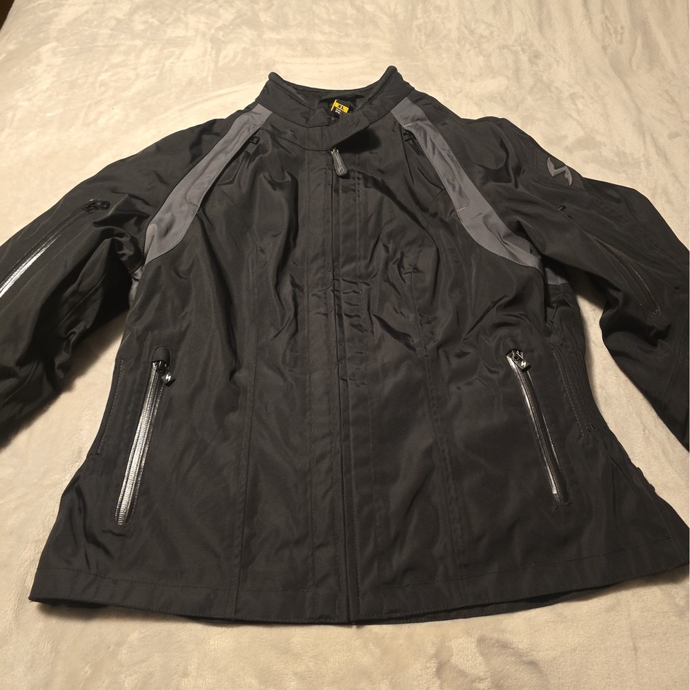 Scoepion Exo Get Stung Black Padded Motorcycle Riding Jacket Womens Size XL